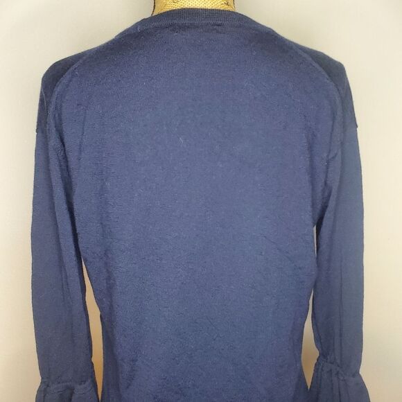 J Crew V- Neck 100% Merino Wool Sweater in Size S - Picture 10 of 12
